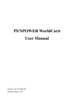 PENPOWER WorldCard User Manual