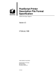 PostScript Printer Description File Format
