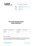 Firmware Release Notes - BTM510/BTM511