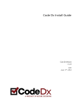 Code Dx Install Guide