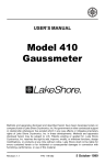 Model 410 Gaussmeter