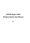 ADDON Magic r9500 Wireless Router User Manual - addon