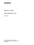 SIMATIC TIWAY Host Software for PC User Manual