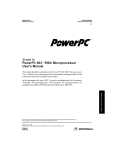 Errata to PowerPC 603™ RISC Microprocessor User`s Manual