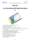 USR-C322 - Low Power Minisize WiFi Module User Manual V1.3