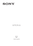 Sony Xperia U user manual PDF