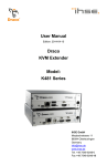 User Manual Draco KVM Extender