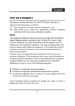English FCC STATEMENT