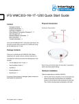 IFS WMC303-1W-1T-1200 Quick Start Guide