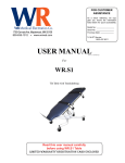 USER MANUAL - WR Medical Electronics Co.