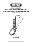 Data Logging Hot Wire Anemometer