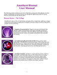 Amethyst Biomat User Manual