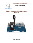 QNET ROTPEN Rotary Pendulum (ROTPEN) User Manual User