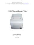 POS88ⅤThermal Receipt Printer User`s Manual