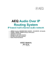 AEQ AoIP users Manual