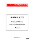 Basic Instaplay Manual - Alarmco Message Repeaters