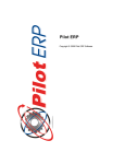 User Manual - Pilot ERP Software