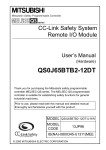 CC-Link Safety System Remote I/O Module User`s Manual (Hardware)