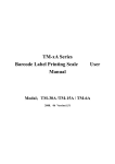 TM-xA Series Barcode Label Printing Scale User Manual