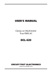 USER`S MANUAL DCL-620