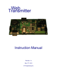 User Manual - WebTransmitter