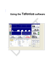 Tafonius Software Manual