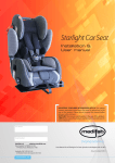 Medifab Starlight Car Seat User Manual