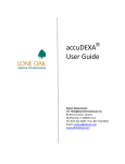 accuDEXA User Guide - JD Honigberg International