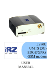 ES90U UMTS (3G) EDGE/GPRS GSM modem USER MANUAL
