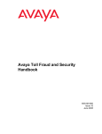 Avaya Toll Fraud and Security Handbook