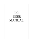 LC USER MANUAL - Ingram Products