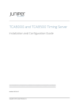 TCA8000 and TCA8500 Timing Server