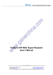 Fullband DIP MGC Signal Repeater User`s Manual