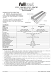 FUM – 1240CBP // FUM – 2420CBP 3 stage battery charger User`s