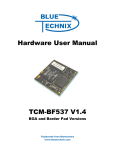 Hardware User Manual TCM-BF537 V1.4