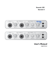 User`s Manual - Performance Audio