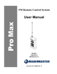 RainMaster FM Remote Control System Owners