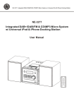 User Manual Integrated DAB+/DAB/FM & CD/MP3 Micro System w