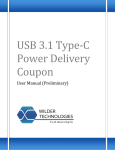 USB 3.1 Type‐C Power Delivery Coupon