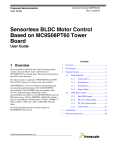 Sensorless BLDC Motor Control Based on MC9S08PT60 Tower Board