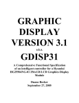 User`s manual for my GDISP3 design, a smart daughter card for the