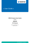 IPMI Firmware User Guide for the AM5030 Module