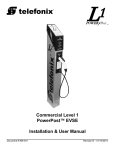 Commercial Level 1 PowerPost&trade; EVSE Installation & User Manual