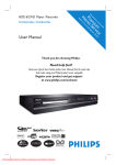 Philips DVDR5520H User Guide Manual - DVDPlayer