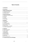 Table of Contents