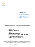 Telcare TM0001 Telserve Professional Use User Manual