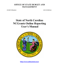 NCGrants Manual - North Carolina Arts Council