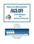 Practice Management Face-Off - Time Matters vs. Amicus Attorney
