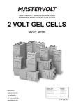 2 VOLT GEL CELLS