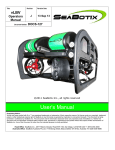 User`s Manual - SeaBotix® Inc.